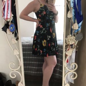 Black floral sundress